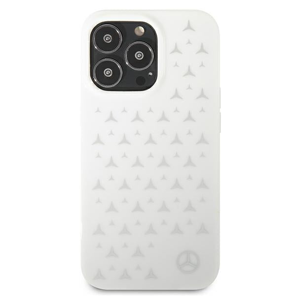 Mercedes-Benz Stars Pattern dėklas iPhone 13 Pro Max – baltas