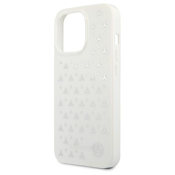 Mercedes-Benz Stars Pattern dėklas iPhone 13 Pro Max – baltas