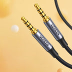 Ugreen AV183 20785 kabelis 3,5mm mini jack / 3,5mm mini jack 3m - pilkas -- Audio Cables