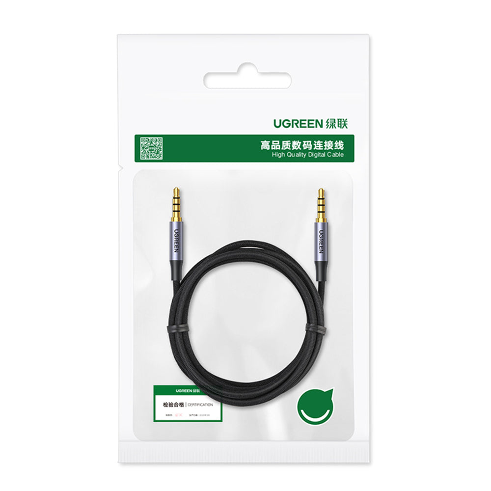Ugreen AV183 20785 kabelis 3,5mm mini jack / 3,5mm mini jack 3m - pilkas -- Audio Cables