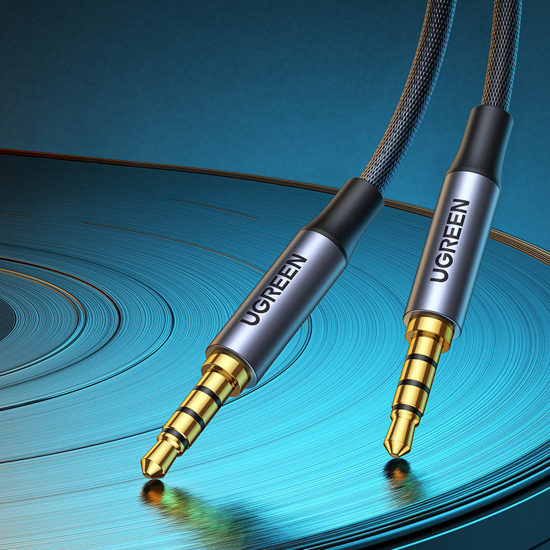 Ugreen AV183 20785 kabelis 3,5mm mini jack / 3,5mm mini jack 3m - pilkas -- Audio Cables
