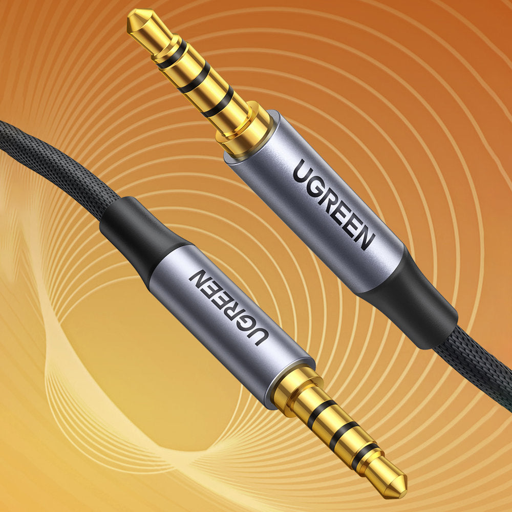 Ugreen AV183 20785 kabelis 3,5mm mini jack / 3,5mm mini jack 3m - pilkas -- Audio Cables