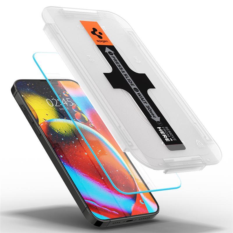Spigen EZ Fit privatumo stiklas iPhone 13 Pro Max (2 vnt.)