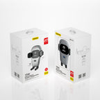 Dudao automatinis automobilinis laikiklis su integruotu Qi 15W belaidžiu įkrovikliu, pilkas (F20xs)