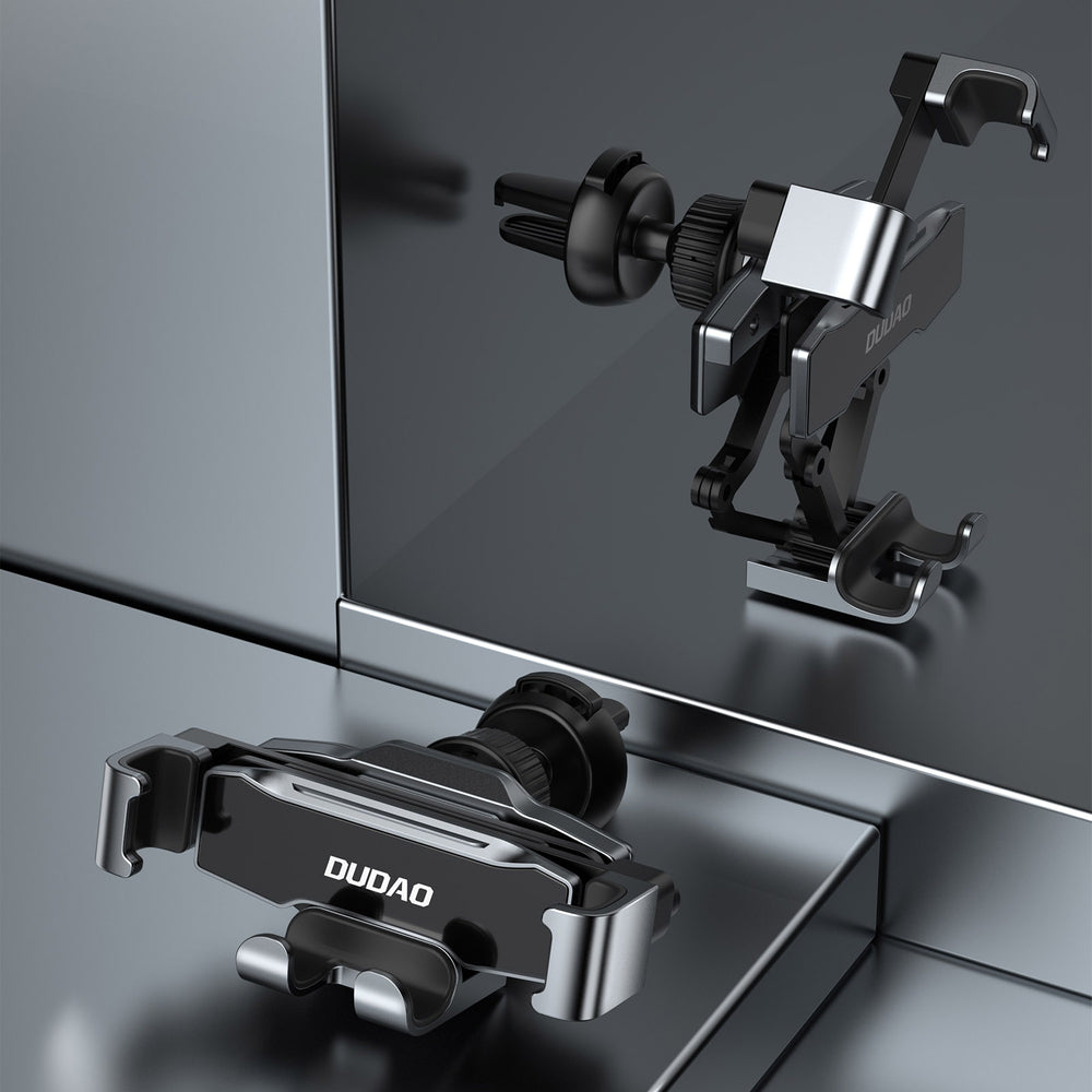 Dudao gravitacinis automobilinis išmaniojo telefono laikiklis, juodas (F11Pro)