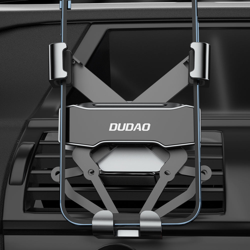 Dudao gravitacinis automobilinis išmaniojo telefono laikiklis, juodas (F11Pro)