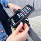 Wozinsky metalinis dviračio telefono laikiklis, paspirtukams, juodas (WBHBK3)