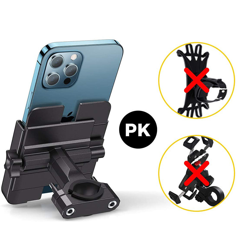 Wozinsky metalinis dviračio telefono laikiklis, paspirtukams, juodas (WBHBK3)