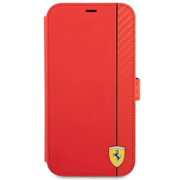 Ferrari On Track Stripe dėklas-knygutė iPhone 13 mini – raudonas