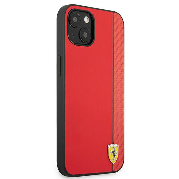 Ferrari dėklas iPhone 13 mini – raudonas (On Track Stripe) -- iPhone 13 Mini