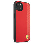 Ferrari dėklas iPhone 13 mini – raudonas (On Track Stripe) -- iPhone 13 Mini