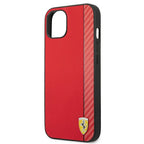 Ferrari dėklas iPhone 13 mini – raudonas (On Track Stripe) -- iPhone 13 Mini