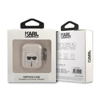 Karl Lagerfeld blizgus dėklas AirPods 1/2 – auksinis