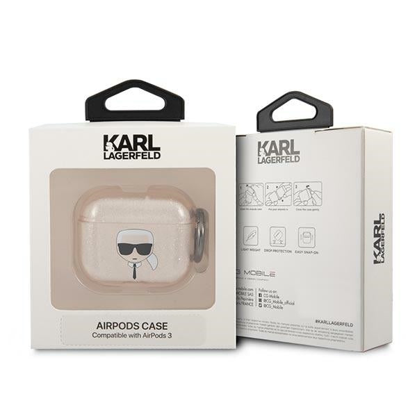 Karl Lagerfeld AirPods 3 dėklas – auksinis