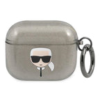 Karl Lagerfeld blizgus dėklas AirPods 3 – juodas