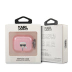 Karl Lagerfeld blizgus AirPods 3 dėklas – rožinis
