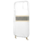 Guess skaidrus dėklas iPhone 13 mini su dirželiu