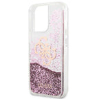 Guess blizgus dėklas iPhone 13 Pro Max – rožinis -- iPhone 13 Pro Max