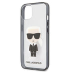 Karl Lagerfeld Ikonik Karl dėklas iPhone 13 mini – skaidrus