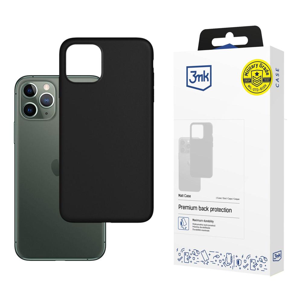 Apple iPhone 12/12 Pro – 3mk matinis dėklas juodas -- iPhone 12