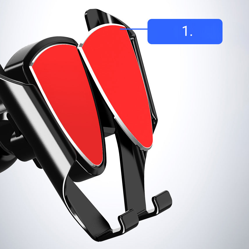 Universalus gravitacinis automobilinis laikiklis, tamsiai pilkas (YC05)