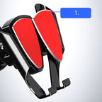 Universalus gravitacinis automobilinis laikiklis, tamsiai pilkas (YC05)