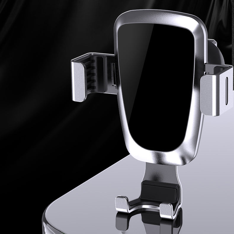 Gravitacinis automobilinis išmaniojo telefono laikiklis oro angai, sidabrinis (YC08)
