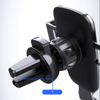 Gravitacinis automobilinis išmaniojo telefono laikiklis oro angai, juodas (YC08)