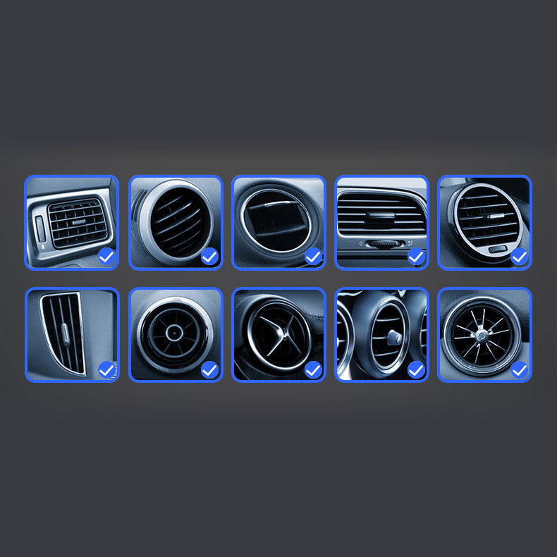 Gravitacinis automobilinis išmaniojo telefono laikiklis oro angai, juodas (YC08)