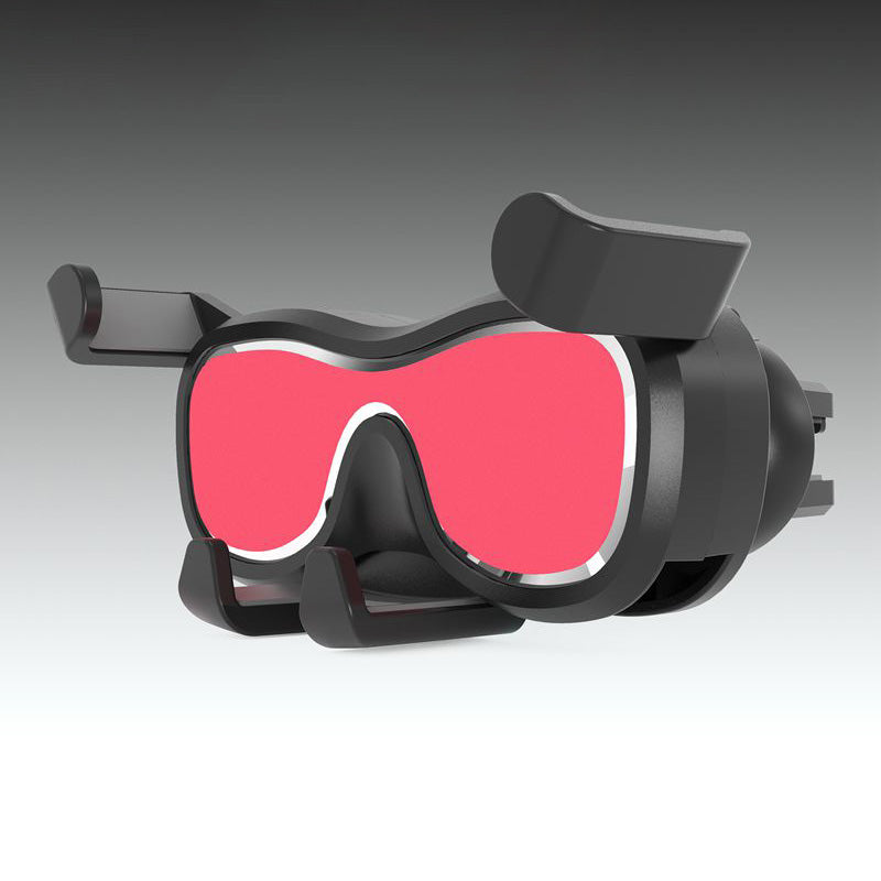 Gravitacinis automobilinis išmaniojo telefono laikiklis oro angai su oro gaivikliu, sidabrinis (YC06)