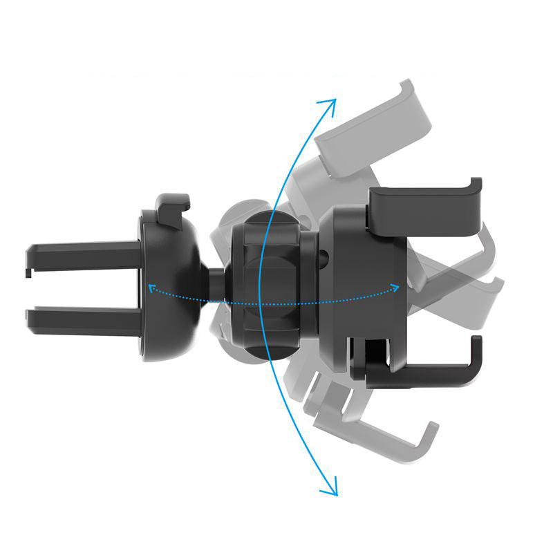 Gravitacinis automobilinis išmaniojo telefono laikiklis oro angai su oro gaivikliu, juodas (YC06)