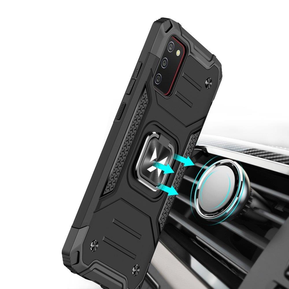 Wozinsky Ring Armor dėklas Samsung Galaxy A03s – mėlynas -- Samsung Galaxy A03s
