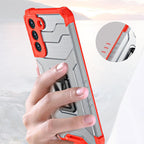 Hibridinis dėklas su žiedu Galaxy S22/S22+ – žalias -- Samsung Galaxy S22+