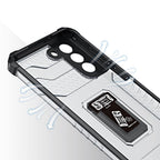 Tvirtas dėklas su žiedu Samsung Galaxy S22/S22+ – raudonas -- Samsung Galaxy S22+