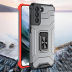 Apsauginis dėklas Crystal Ring Samsung Galaxy S22/S22+ – juodas