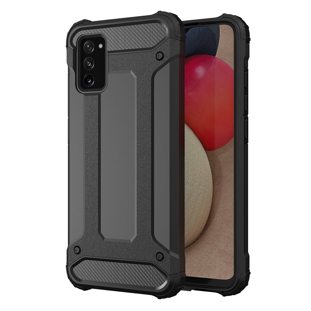 Šarvuotas dėklas Samsung Galaxy A03s – juodas -- Samsung Galaxy A03s