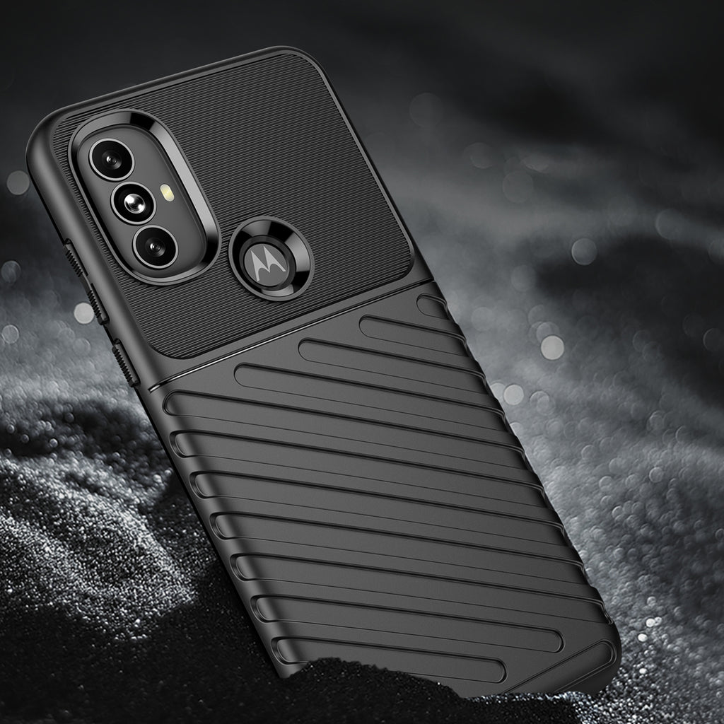Thunder Case lankstus armored dangtelis Motorola Moto G Power 2022 juodas -- Cell phone cases and covers