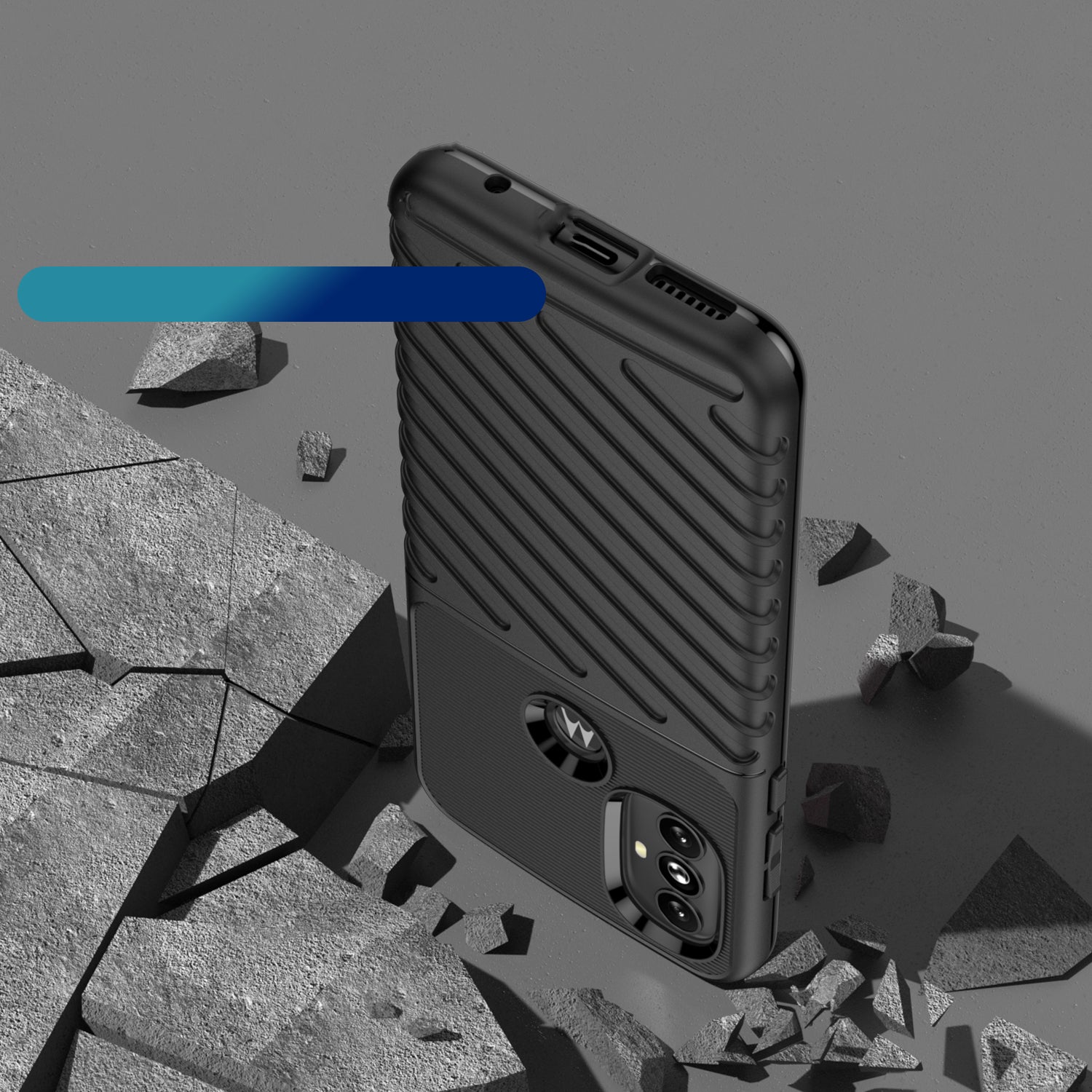 Thunder Case lankstus armored dangtelis Motorola Moto G Power 2022 juodas -- Cell phone cases and covers