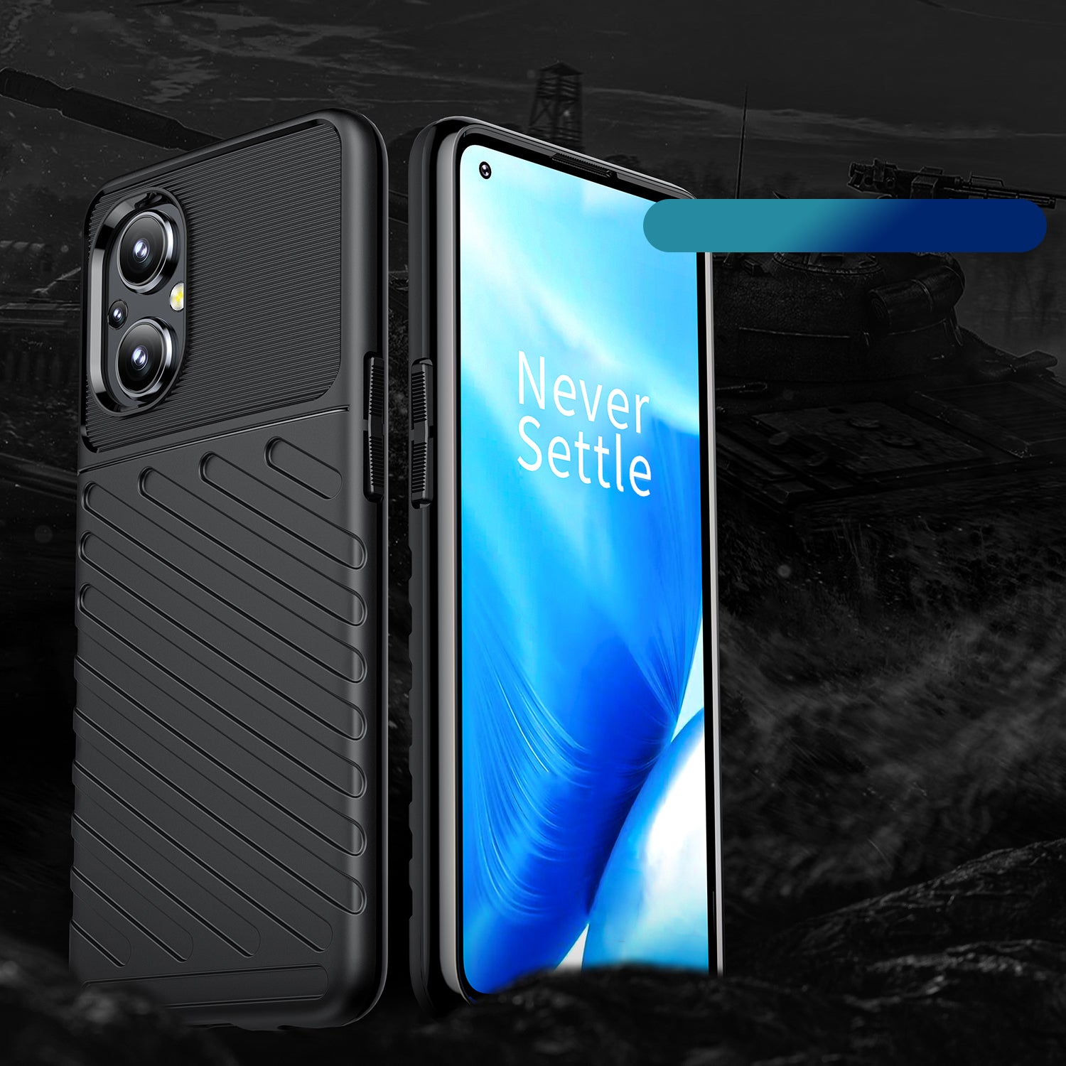 Thunder Case šarvuotas dėklas OnePlus Nord N20 5G – juodas -- OnePlus Nord N20