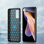 Carbon Case TPU dėklas Xiaomi Redmi Note 11 Pro 5G / Poco X4 NFC – juodas -- Xiaomi Mi 11i HyperCharge
