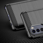 Carbon Case lankstus dangtelis, skirtas Motorola Moto G Stylus 2022 juodas -- Cell phone cases and covers