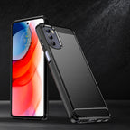 Carbon Case lankstus dangtelis, skirtas Motorola Moto G Stylus 2022 juodas -- Cell phone cases and covers
