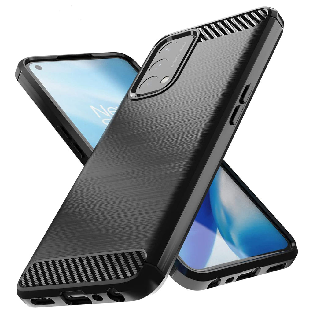 Carbon Case TPU dėklas OnePlus Nord N200 5G – juodas -- OnePlus Nord N200