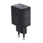 Acefast GaN USB Type-C 30W įkroviklis, PD, QC 3.0, AFC, FCP, juodas (A21 juodas)