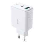 Acefast sieninis įkroviklis USB Type-C / USB 32W, PPS, PD, QC 3.0, AFC, FCP, baltas (A5 baltas)