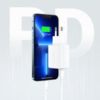 Acefast sieninis įkroviklis USB Type-C / USB 20W, PPS, PD, QC 3.0, AFC, FCP, baltas (A25 baltas)