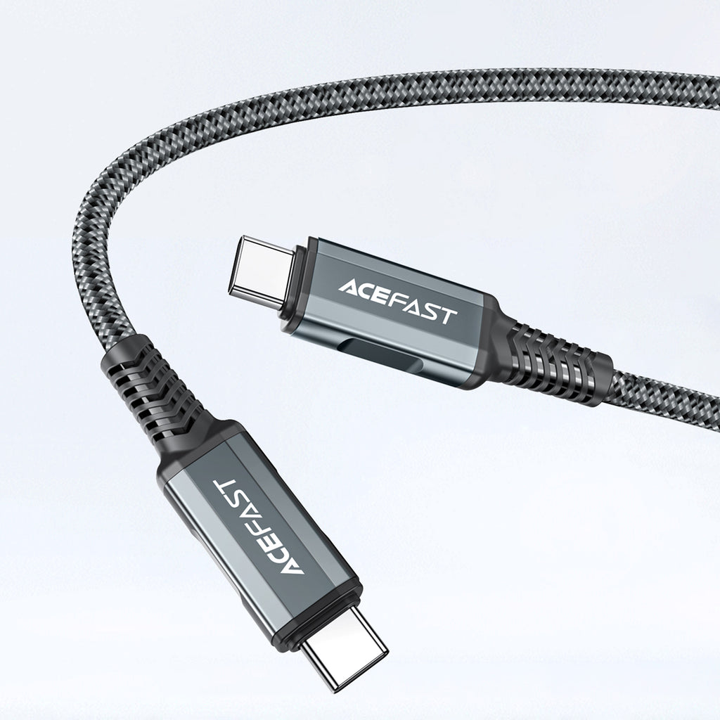 Acefast 2-in-1 GaN 65W įkroviklis USB Type-C / USB, HDMI 4K 60Hz adapteris (rinkinys su laidu), juodas (A17 juodas)