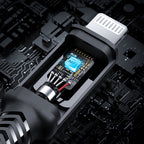 Acefast C4-01 laidas Lightning - USB-C PD 30W 3A 480Mb/s 1.8m - juodas