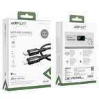 Acefast C4-01 laidas Lightning - USB-C PD 30W 3A 480Mb/s 1.8m - juodas