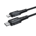 Acefast C4-01 laidas Lightning - USB-C PD 30W 3A 480Mb/s 1.8m - juodas